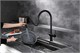 AQUAme AQM9901MB  Cucina Смеситель для кухни с выдвижным U-образным изливом,черный матовый AQM9901MB