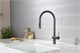 AQUAme AQM9901GM  Cucina  Смеситель для кухни с выдвижным U-образным изливом, металл AQM9901GM