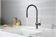 AQUAme AQM9901GM  Cucina  Смеситель для кухни с выдвижным U-образным изливом, металл AQM9901GM