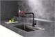 AQUAme AQM9902MB  Cucina  Смеситель для кухни с выдвижным L-образным изливом, черный матовый AQM9902MB