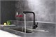 AQUAme AQM9902MB  Cucina  Смеситель для кухни с выдвижным L-образным изливом, черный матовый AQM9902MB