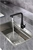 AQUAme AQM9902MB  Cucina  Смеситель для кухни с выдвижным L-образным изливом, черный матовый AQM9902MB