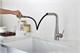AQUAme AQM9902BN  Cucina  Смеситель для кухни с выдвижным L-образным изливом, никель шлифованный AQM9902BN