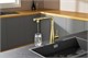 AQUAme AQM9902BG  Cucina  Смеситель для кухни с выдвижным L-образным изливом,  золото шлифованное AQM9902BG