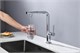 AQUAme AQM9903CR  Cucina Смеситель для кухни  с выдвижным L-образным изливом, с подключением к фильтру с питьевой водой, хром AQM9903CR