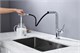 AQUAme AQM9903CR  Cucina Смеситель для кухни  с выдвижным L-образным изливом, с подключением к фильтру с питьевой водой, хром AQM9903CR