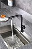 AQUAme AQM9903MB  Cucina Смеситель для кухни  с выдвижным L-образным изливом, с подключением к фильтру с питьевой водой, черный матовый AQM9903MB