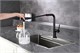 AQUAme AQM9903MB  Cucina Смеситель для кухни  с выдвижным L-образным изливом, с подключением к фильтру с питьевой водой, черный матовый AQM9903MB