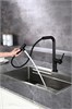 AQUAme AQM9903MB  Cucina Смеситель для кухни  с выдвижным L-образным изливом, с подключением к фильтру с питьевой водой, черный матовый AQM9903MB