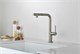 AQUAme AQM9903BN  Cucina Смеситель для кухни  с выдвижным L-образным изливом, с подключением к фильтру с питьевой водой, никель шлифованный AQM9903BN