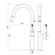 AQUAme AQM9905CR  Cucina  Смеситель для кухни с выдвижным U-образным изливом,  с подключением к фильтру с питьевой водой, хром AQM9905CR