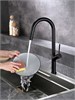 AQUAme AQM9905MB  Cucina  Смеситель для кухни с выдвижным U-образным изливом,  с подключением к фильтру с питьевой водой,  черный матовый AQM9905MB