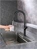 AQUAme AQM9905MB  Cucina  Смеситель для кухни с выдвижным U-образным изливом,  с подключением к фильтру с питьевой водой,  черный матовый AQM9905MB