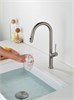 AQUAme AQM9905BN   Cucina  Смеситель для кухни с выдвижным U-образным изливом,  с подключением к фильтру с питьевой водой, никель шлифованный AQM9905BN