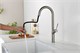 AQUAme AQM9905BN   Cucina  Смеситель для кухни с выдвижным U-образным изливом,  с подключением к фильтру с питьевой водой, никель шлифованный AQM9905BN