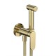 AQUAme AQM6917BG Novara Готовый комплект гиг. душа (скрытый монтаж, латунная лейка), цвет золото шлифованно AQM6917BG