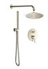AQUAme AQM8404BN Набор для комплектации душа со смесителем, шлифованный никель AQM8404BN