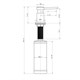AQUAme AQM9992BG Cucina  Дозатор для жидкого мыла, встроенный (латунь), золото шлифованное AQM9992BG