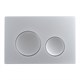 VECONI Кнопка смыва FLUSH V2, FLV2-CM, 240х162х10, пластик, хром матовый FLV2-CM