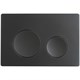 VECONI Кнопка смыва FLUSH V2, FLV2-B, 240х162х10, пластик, черный матовый FLV2-B
