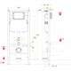 VECONI Инсталляция для унитаза FRAME600, 500x165x1125 VF600