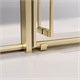 VECONI Душевая дверь раздвижная Premium Prato 300 G-R, 1200х2000, золото брашированный, стекло прозрачное PR3/R-120-01-G-C4