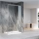 VECONI Душевая перегородка Korato KR-81, 1000x2000, хром, стекло прозрачное KR81-100-01-C8