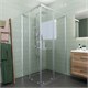 VECONI Душевой угол прямоугольный, двери раздвижные Rovigo RV-10, 900x800x1950, хром, стекло прозрачное RV10-9080-01-C5