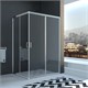 VECONI Душевой угол прямоугольный, двери раздвижные Rovigo RV-10, 900x800x1950, хром, стекло прозрачное RV10-9080-01-C5