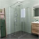 VECONI Душевой угол прямоугольный, двери раздвижные Rovigo RV-10, 900x800x1950, хром, стекло прозрачное RV10-9080-01-C5