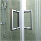 VECONI Душевой угол прямоугольный, двери раздвижные Rovigo RV-10, 1200x900x1950, хром, стекло прозрачное RV10-12090-01-C5