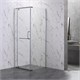 VECONI Душевой угол квадратный, двери распашные Rovigo RV-18, 1000x1000x2000, хром, стекло прозрачное RV18-100-01-C5