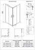 VECONI Душевой угол квадратный, двери раздвижные Rovigo RV-11, 1000x1000x1950, хром, стекло прозрачное RV11-100-01-C5