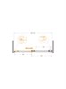 CEZARES Plane Душевая дверь в нишу раздвижная профиль - оружейная сталь / стекло - прозрачное, ширина 120 см PLANE-BF-1-120-C-GM