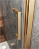 CEZARES Molveno Душевой уголок прямоугольный размер 160x90 см двери раздвижные профиль - брашированное золото / стекло - прозрачное MOLVENO-AH-12-160/90-C-BORO-IV