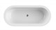 CEZARES Slim Акриловая ванна отдельностоящая размер 180x80 см, белый SLIM CENTRAL-180-80-60-W37-SET