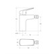 BELBAGNO Due Смеситель для биде без донного клапана DUE-BD-GM-W0 DUE-BD-GM-W0