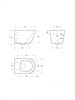 BELBAGNO Compatto Унитаз подвесной безободковый с сиденьем и смывом TORNADO COMPATTO BB003CH-TOR/SC BB003CH-TOR/SC