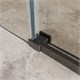 BELBAGNO Soft Close-1 Душевая дверь в нишу раздвижная ширина 140 см, профиль - оружейная сталь / стекло - прозрачное SOFT_CLOSE-1-BF-1-140-C-GM