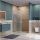 BELBAGNO Soft Close-1 Душевая дверь в нишу раздвижная ширина 150 см, профиль - хром / стекло - прозрачное SOFT_CLOSE-1-BF-1-150-C-Cr