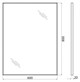 BELBAGNO Зеркало в алюминиевой раме SPC-AL-600-800 Nero, 600x20x800 SPC-AL-600-800 Nero