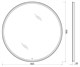 BELBAGNO Зеркало с встроенным светильником и сенсорным выключателем SPC-RNG-900-LED-TCH, 12W, 220-240V, 900x30 SPC-RNG-900-LED-TCH