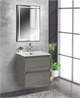 BELBAGNO Kraft Зеркало в алюминиевой раме со встроенным светильником, сенсорным выключателем и подогревом, SPC-KRAFT-500-800-LED-TCH-WARM-NERO, 500x32x800 мм SPC-KRAFT-500-800-LED-TCH-WARM-NERO