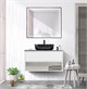 BELBAGNO Kraft Зеркало в алюминиевой раме со встроенным светильником, сенсорным выключателем и подогревом, SPC-KRAFT-900-800-LED-TCH-WARM-NERO, 900x32x800 мм SPC-KRAFT-900-800-LED-TCH-WARM-NERO