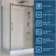 BELBAGNO Marino Душевой уголок прямоугольный размер 110x100 см профиль - оружейная сталь / стекло - прозрачное, двери раздвижные MARINO-2-AH-1-110/100-C-GM