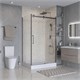 BELBAGNO Marino Душевой уголок прямоугольный размер 110x100 см профиль - оружейная сталь / стекло - прозрачное, двери раздвижные MARINO-2-AH-1-110/100-C-GM
