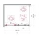 BELBAGNO Marino Душевой уголок прямоугольный размер 110x90 см профиль - оружейная сталь / стекло - прозрачное, двери раздвижные MARINO-2-AH-1-110/90-C-GM