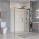 BELBAGNO Marino Душевой уголок прямоугольный размер 140x80 см профиль - оружейная сталь / стекло - прозрачное, двери раздвижные MARINO-2-AH-1-140/80-C-GM