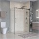 BELBAGNO Marino Душевой уголок прямоугольный размер 150x100 см профиль - оружейная сталь / стекло - прозрачное, двери раздвижные MARINO-2-AH-1-150/100-C-GM