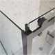 BELBAGNO Marino Душевой уголок прямоугольный размер 150x80 см профиль - оружейная сталь / стекло - прозрачное, двери раздвижные MARINO-2-AH-1-150/80-C-GM